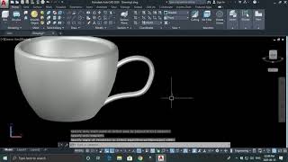 Tea / Coffee Cup Design in Autocad - 3D  | Easy Steps